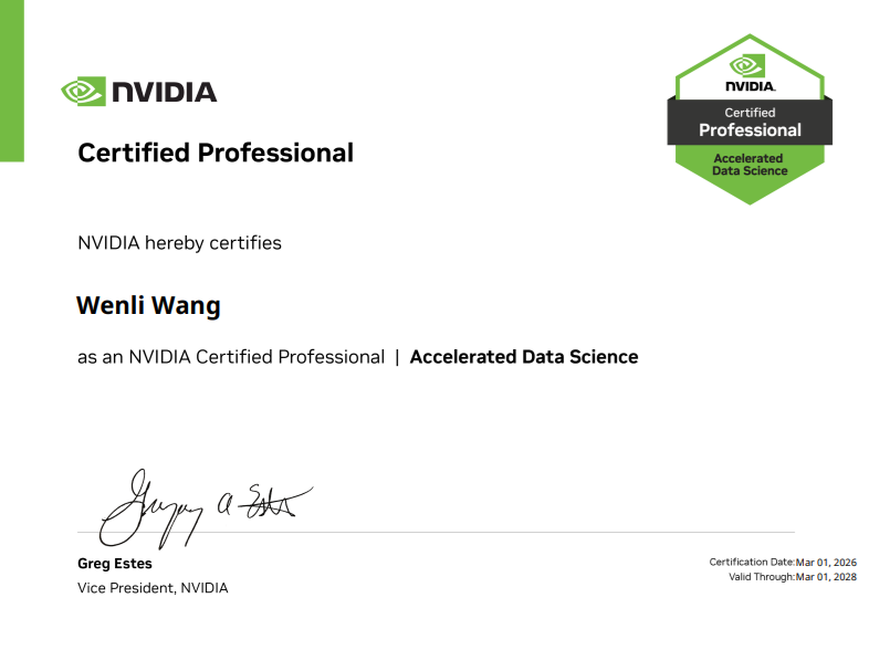 NVIDIA Certified Professional — Accelerated Data Science